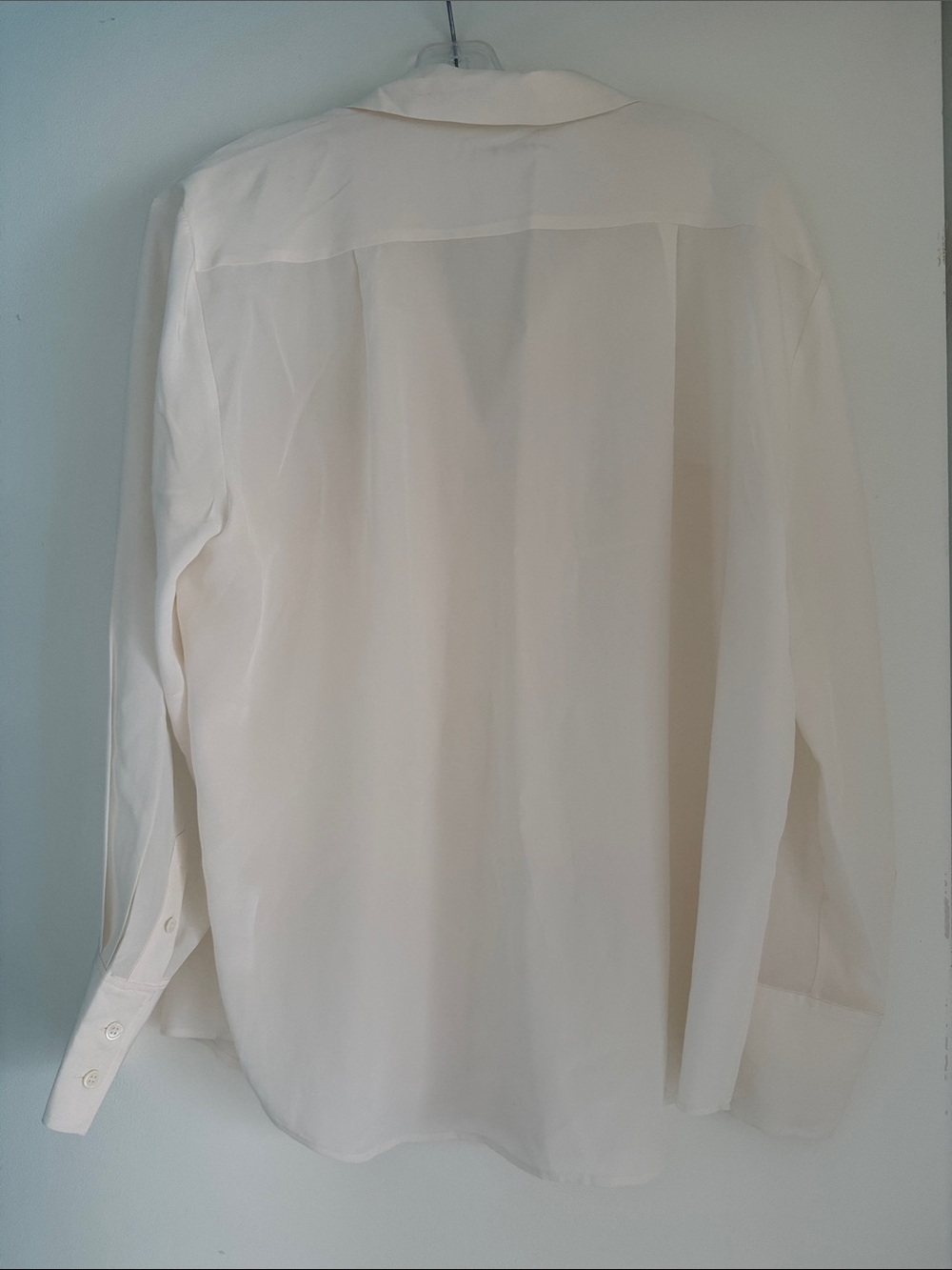 Frame Denim Cream Silk Blouse L - Picture 4 of 4